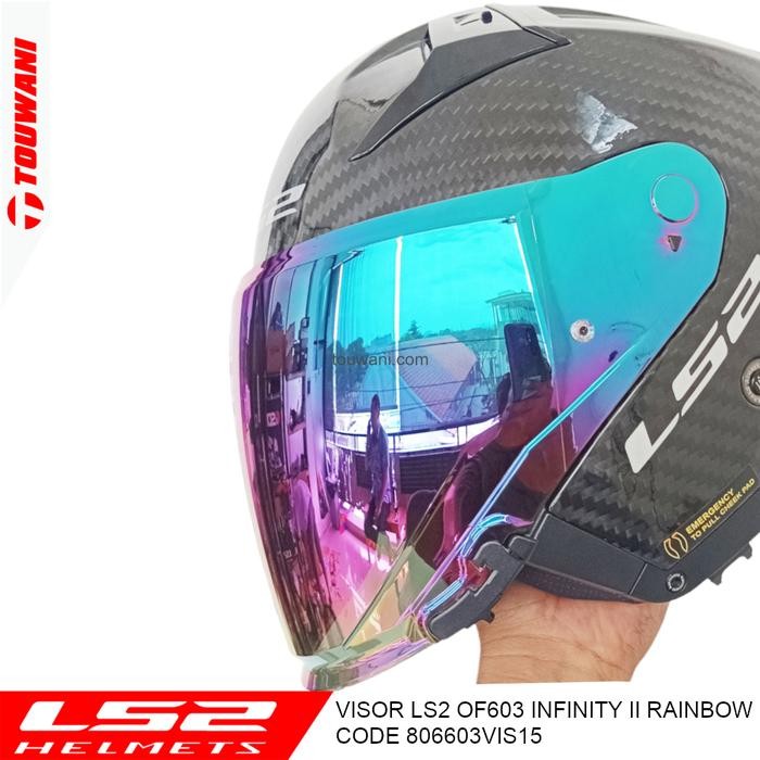 Visor Kaca Helm LS2 OF603 Infinity 2 - Rainbow