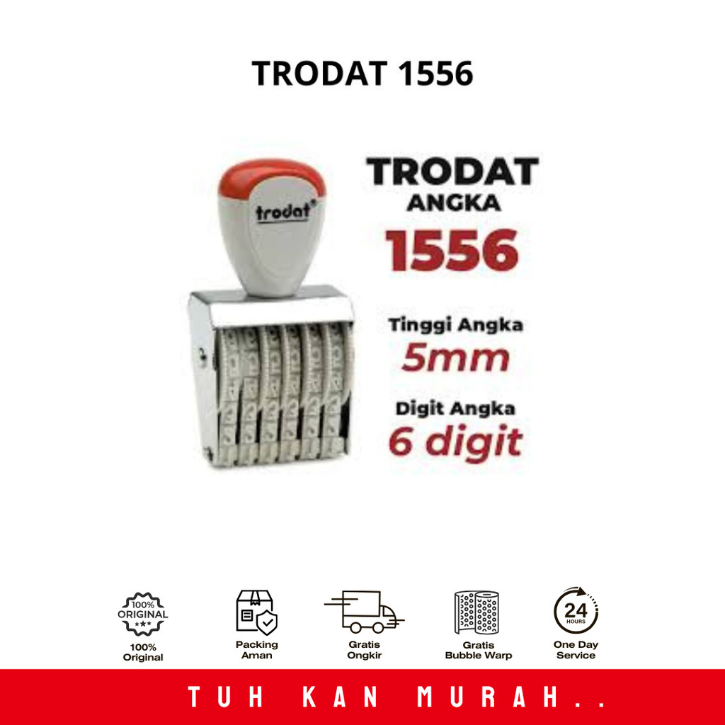 

STEMPEL ANGKA 6 DIGIT TRODAT 1556 - 5 MM