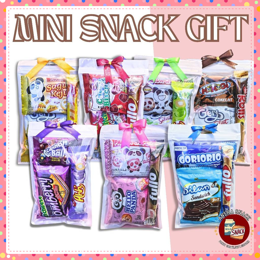 

Ready Stok - Mini Gift Snack Tema / Mini Gift / Hampers Snack / Snack Ultah / Freebie Snack