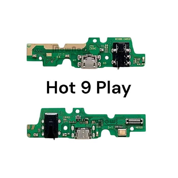 BOARD KONEKTOR PAPAN CAS UNTUK Infinix Smart 9 Play CONNECTOR CHARGER Merah