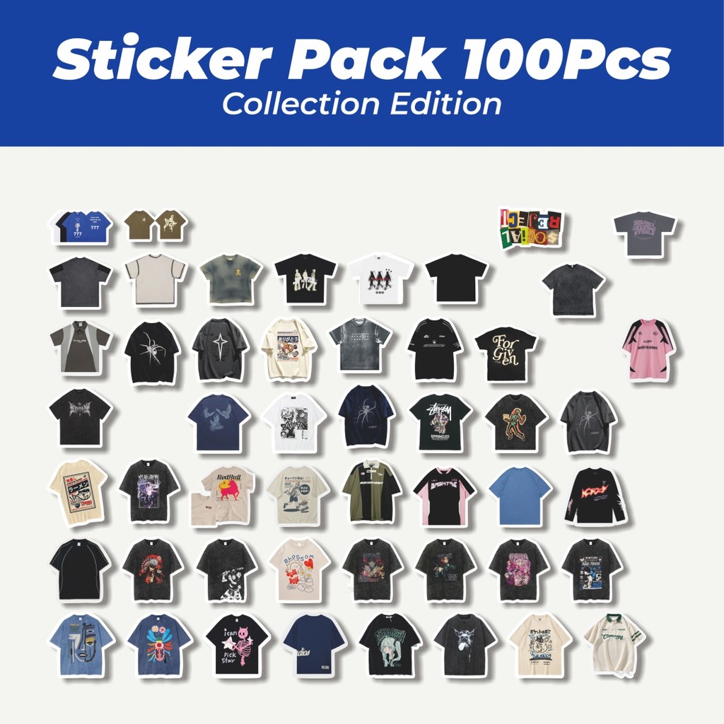 

Hot Stiker T-Shirt V6 Lucu Anti Air Stikers Berperekat Waterproof Sticker Decal Buat Motor Helm Buku Journal Koper Casing HP Laptop Botol Minum