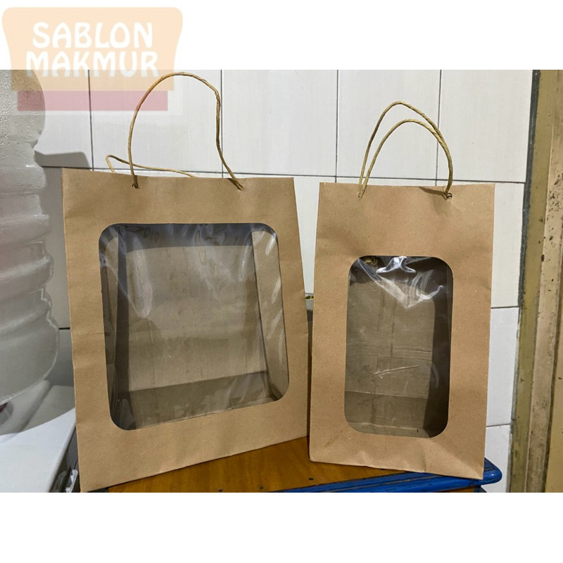 Tumblergrafik Paper Bag Polos Coklat Harga Per Lusin Mika Tebal Murah