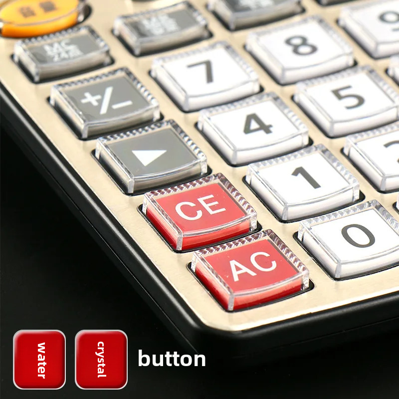 

Adg98104 Voice Calculator Office Computer Large Button Voice Function Multi-financial Applicable Plastic Material