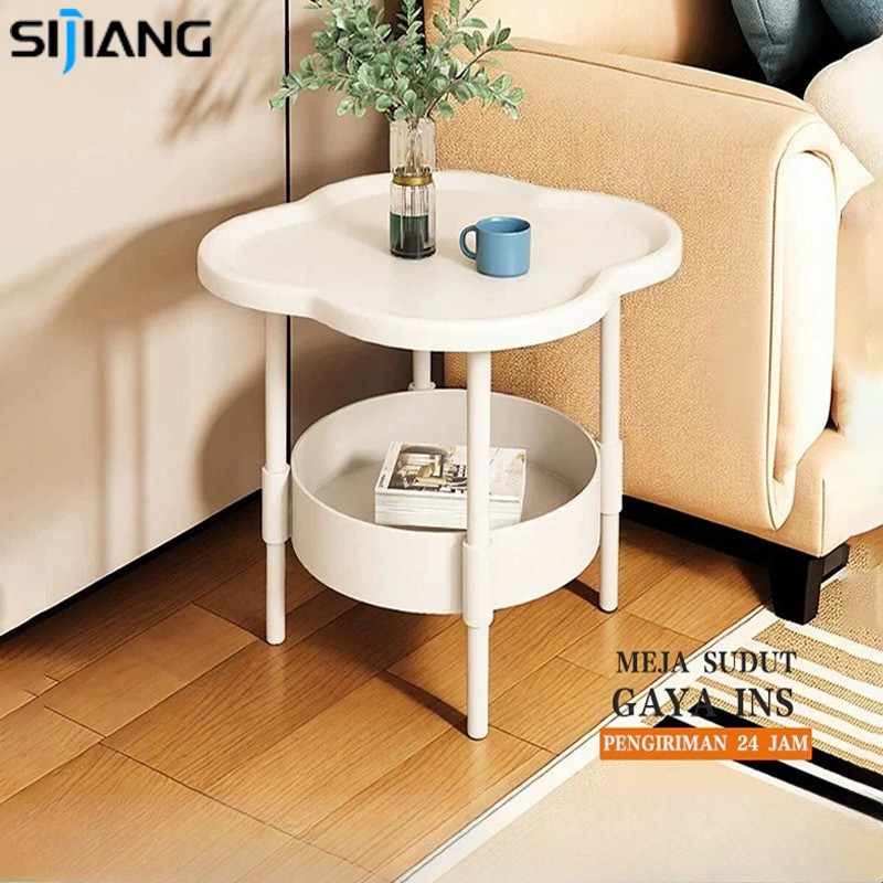 SIJIANG Meja Kopi Meja Minimalis Modern Meja Kamar Nakas Meja Sudut Plastik
