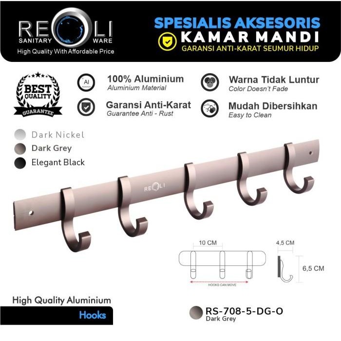 Kapstok REOLI 708 Dark Grey

