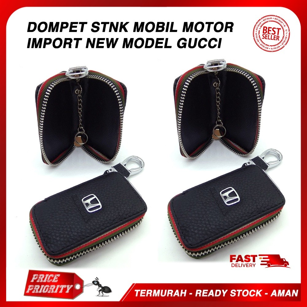 NAJMAHJAYA - Dompet STNK Kulit Honda / Dompet mobil Honda / Dompet Kulit Mobil