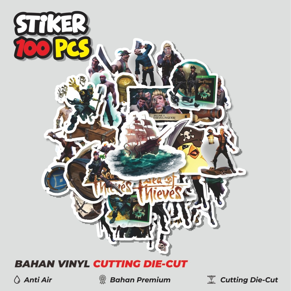 

Terbaru! 50 pcs Stiker Game Series Sea Of Thieves Character Mix 1 Dekorasi Lucu Kreatif untuk Notebook, Skateboard, HP