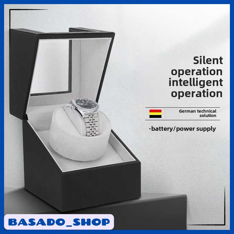 Watch Winder Pemutar Jam Tangan Otomatis 1 Slot Dual Power 13cm - IG-160