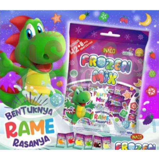 

Inaco Frozen Mix 100gr - Delicious Permen Frozen Treats SATUAN