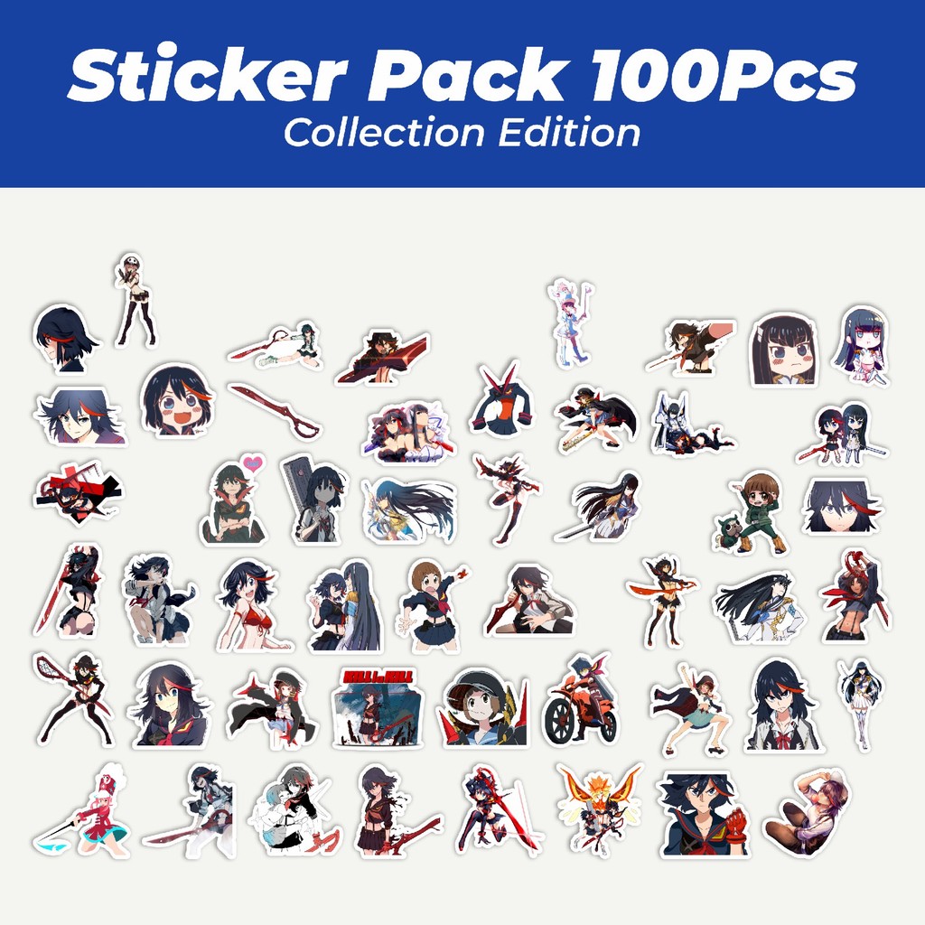 

Hot Stiker Anime Series Kill La Kill Karakter Mix 2 Lucu Anti Air Stikers Berperekat Waterproof Sticker Decal Buat Motor Helm Buku Journal Koper Casing HP Laptop Botol Minum