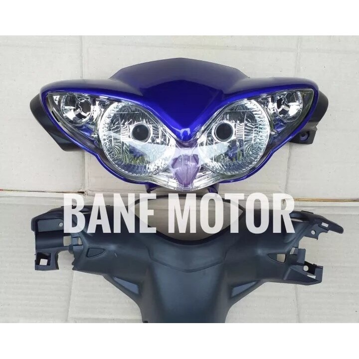 cover batok lampu jupiter z biru fullset - batok ab dan reflektor yamaha jupiter z burhan 2006-2008