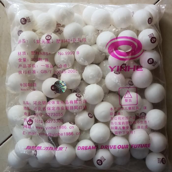 Bola pingpong training YINHE 40+ bola banyak