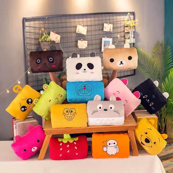 BONEKA WINNIE THE POOH DORAEMON TOTORO PANDA HANDWARMER BANTAL PILLOW - WINNIE THE POOH New