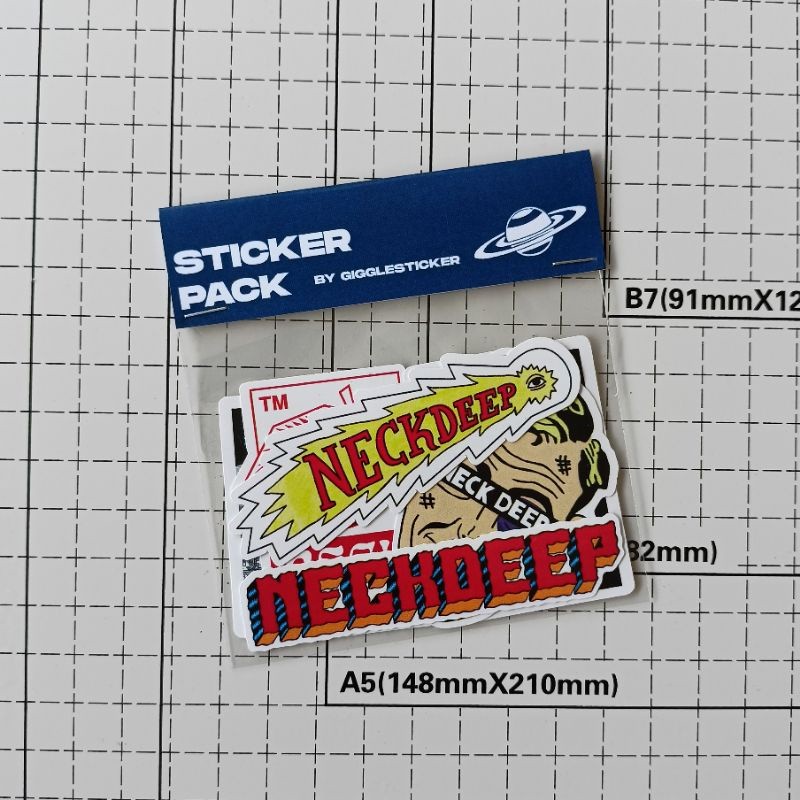 

Sticker Neckdeep Vnyll Tahan Air 6 Pcs