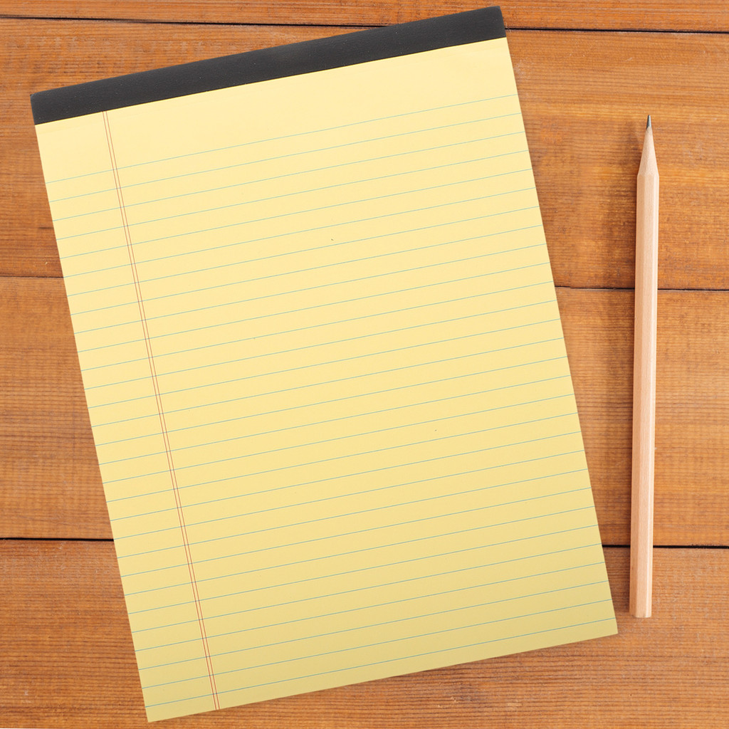 

6Pcs A4 Tearable Lined Notepads Yellow Sectioned Notebook for Neat Writing Office School Supplies Daily Use Planner