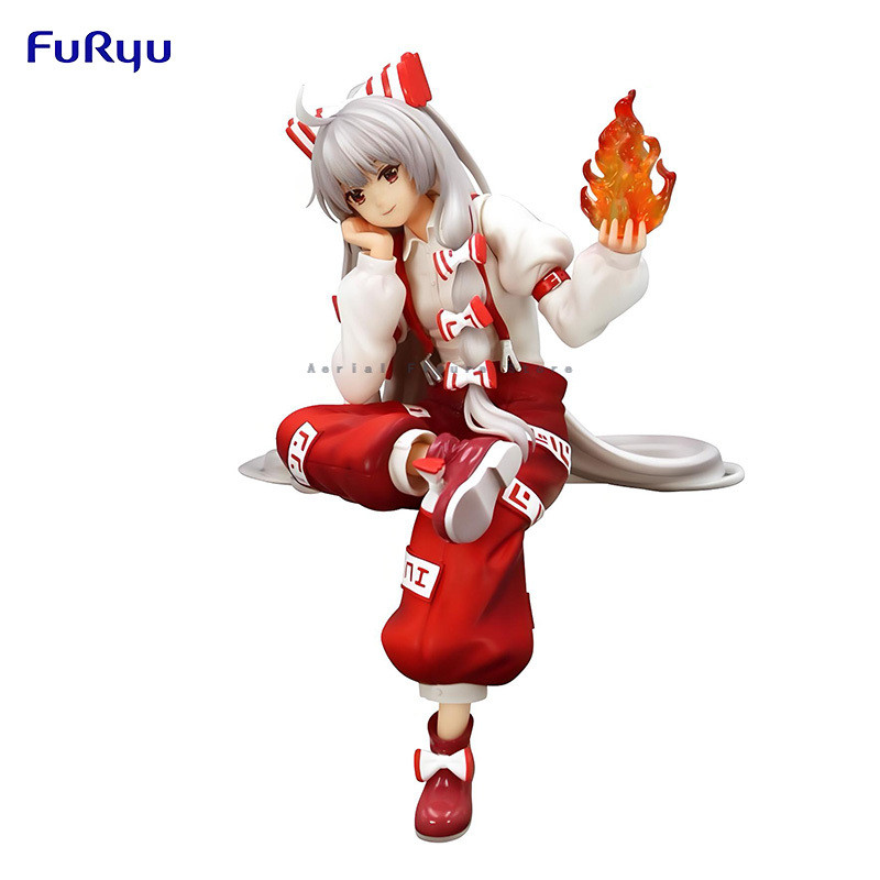 Original Genuine Model FuRyu Noodle Stopper Touhou Project 15cm Fujiwara no Mokou Figure Anime Figur