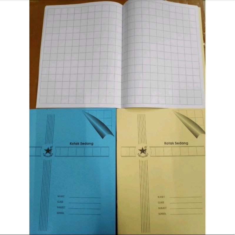 

Buku tulis kotak sedang 38 lembar ( 1pak/10buku )