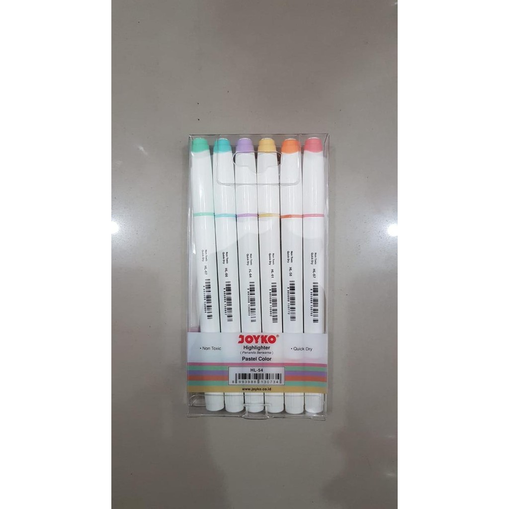 

JOYKO HL-34 PASTEL COLORS HIGHLIGHTER