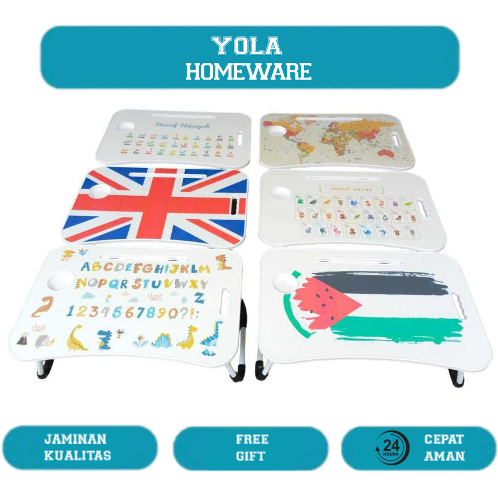 JUMBO PREMIUM MEJA LAPTOP MEJA PORTABLE MEJA LIPAT KARAKTER JUMBO PREMIUM