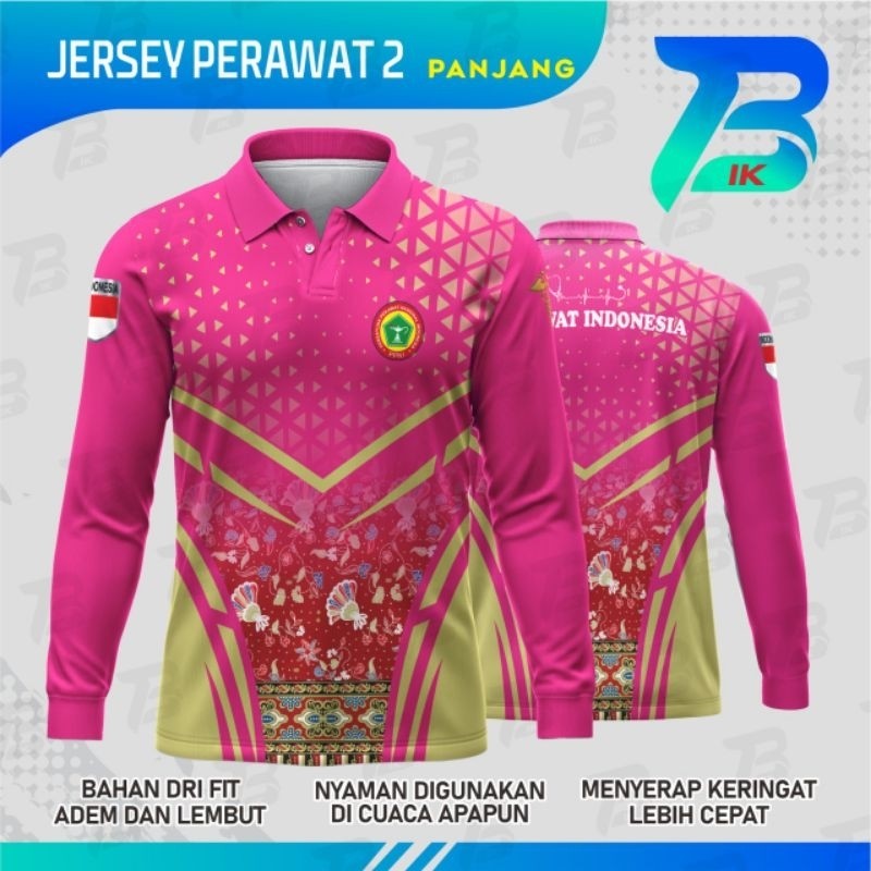 JERSEY WANGKI PERAWAT 2 LENGAN PANJANG/KAOS KERAH PERAWAT 2 FULLPRINTING/JERSEY POLO PERAWAT 2