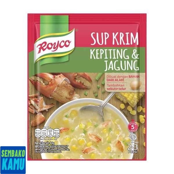 

Royco Sup Krim Kepiting & Jagung 44 gr