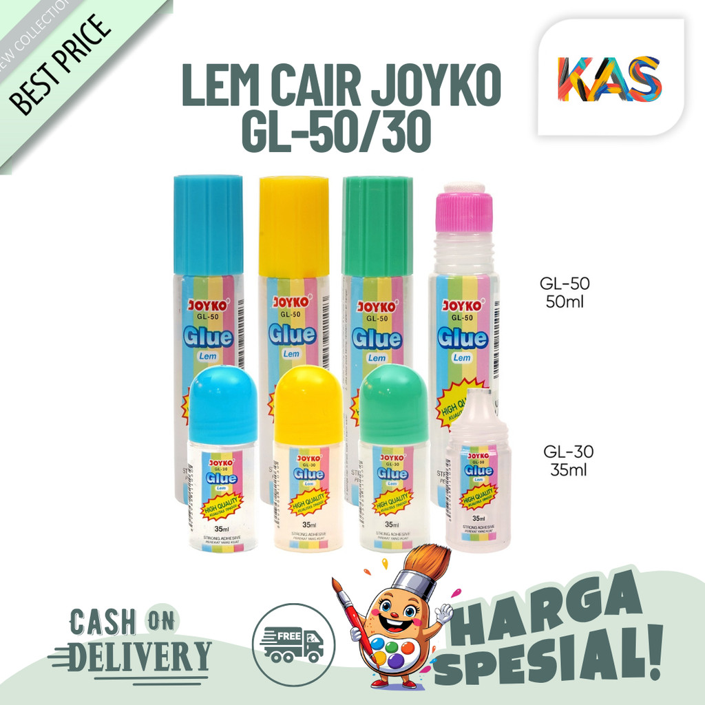 

Lem Cair Joyko GL-50 Liquid Glue Lem Kertas Cair