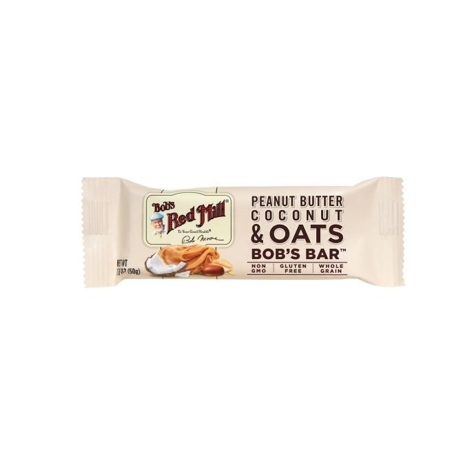 

BEST SELLER Bob's Red Mill Peanut Butter Coconut & Oats Bob's Bar 50gr Cemilan Gula Food Sereal Protein - 50gr