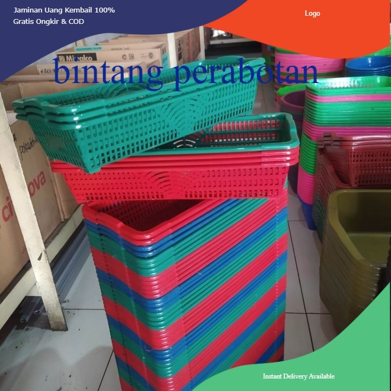 bp 3 pcs Keranjang Plastik Keranjang Kotak Tempat Surat Kecil