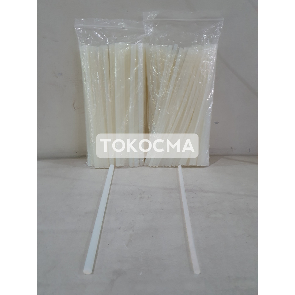 

Glue Stik Stick Refill Kecil Besar Per Bungkus 1KG 1000g Putih Bening / Isi Lem Lilin Tembak Bakar