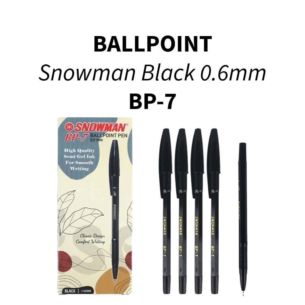 

♚12pcs Pulpen Snowman BP-7 / 1 pak pulpen snowman BP-7♚