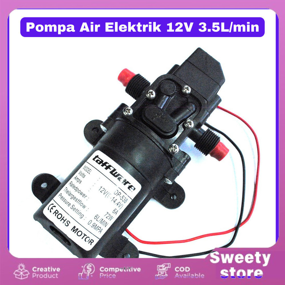 POMPA AIR ELEKTRIK HIGH PRESSURE Pump Pompa Air Elektrik High Pressure 12V