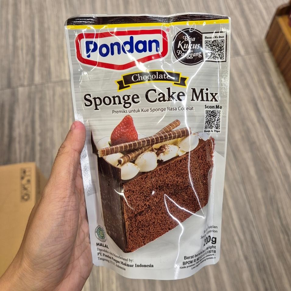 

Pondan Sponge Cake Mix rasa Coklat chocolate 200gr