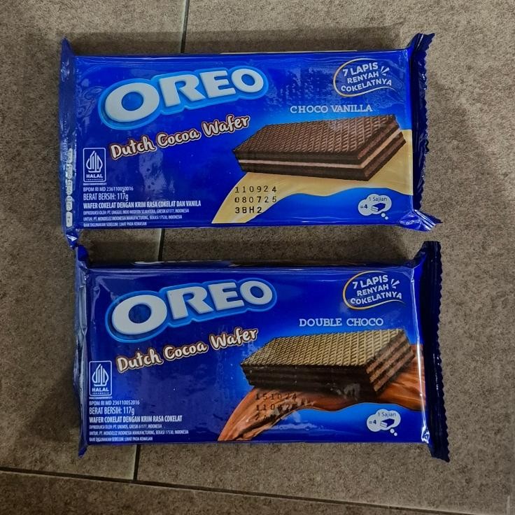 

Oreo Dutch Cocoa Wafer Crispy Rasa CHOCO VANILLA / DOUBLE CHOCO 117gr