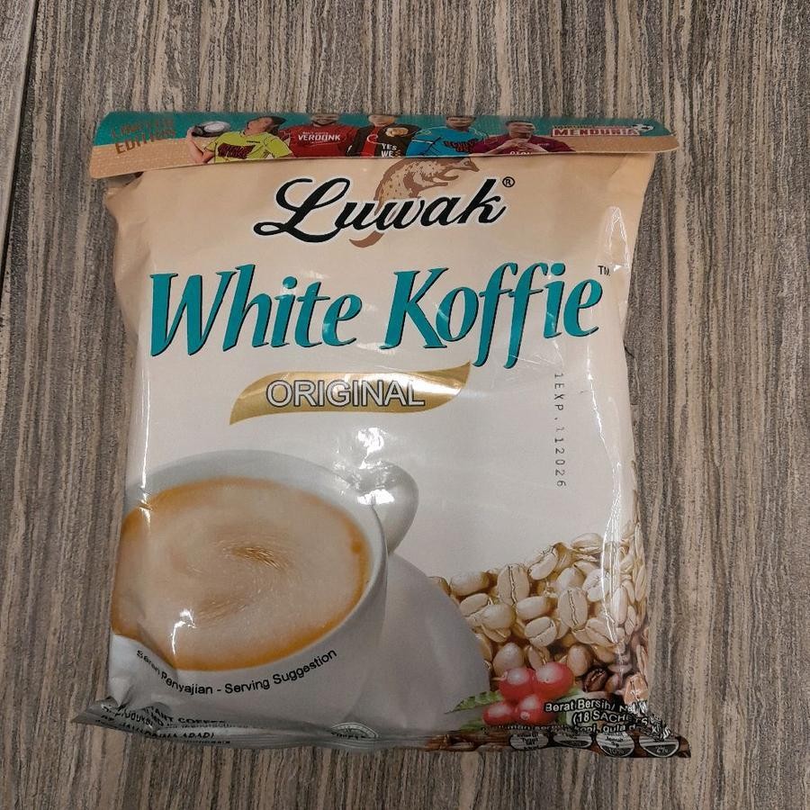 

Luwak White Koffie ORIGINAL Kopi Luwak Sachet Instant ( isi 18 sachet )