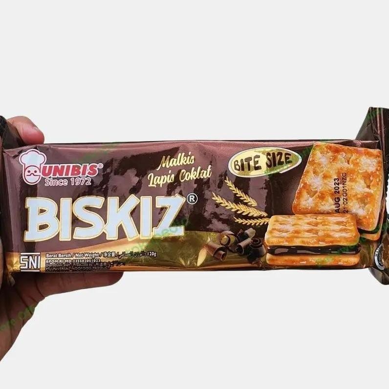

Unibis Biskiz Malkist Lapis Coklat Biscuit Cracker Bite Size 120gr