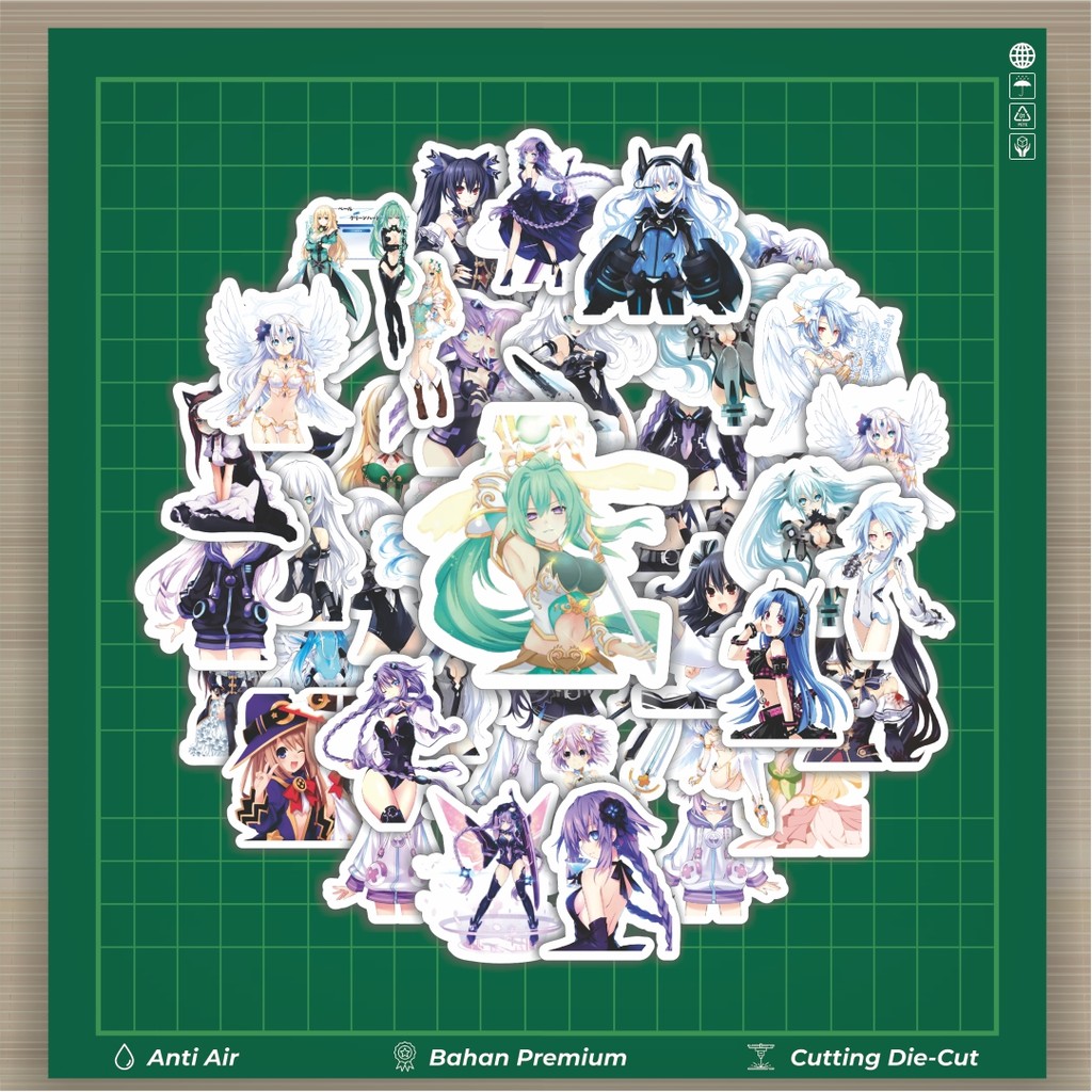 

HOT 50 PCS STIKER Stiker Game Series Neptunia Universe Karakter Mix 2 Stiker Fashion Cars Decal Dingin Kartu Album Custom Vinyl Anti Air- Sticker Aesthetic Buku Journal Koper Casing HP Tablet Laptop Helm Motor Botol Minum