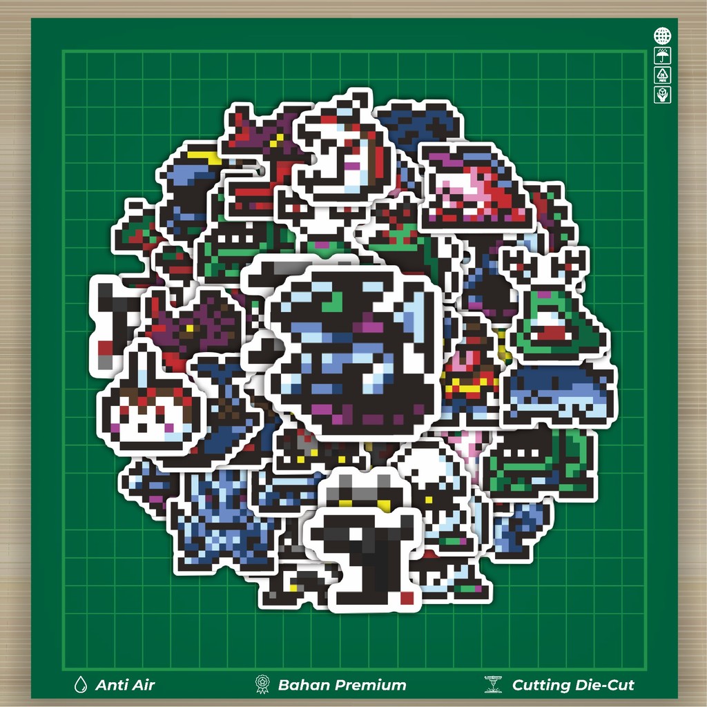 

HOT 50 PCS STIKER Stiker Pixel Digimon V27 Stiker Fashion Cars Decal Dingin Kartu Album Custom Vinyl Anti Air- Sticker Aesthetic Buku Journal Koper Casing HP Tablet Laptop Helm Motor Botol Minum