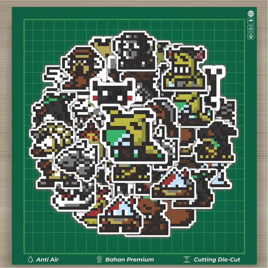 

HOT 50 PCS STIKER Stiker Pixel Digimon V39 Stiker Fashion Cars Decal Dingin Kartu Album Custom Vinyl Anti Air- Sticker Aesthetic Buku Journal Koper Casing HP Tablet Laptop Helm Motor Botol Minum