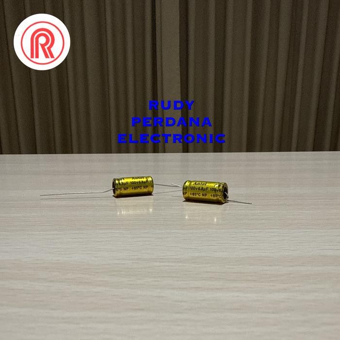 ZL99 KAPASITOR ELCO ELKO 6.8UF 100V 6.8 UF 100 VOLT NP NON POLAR