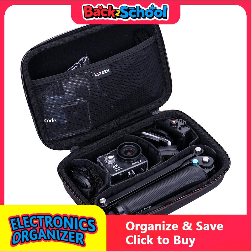 LTGEM EVA Hard Case for AKASO EK7000 4K WiFi Sports Action Camera Protective Carrying Storage Bag
