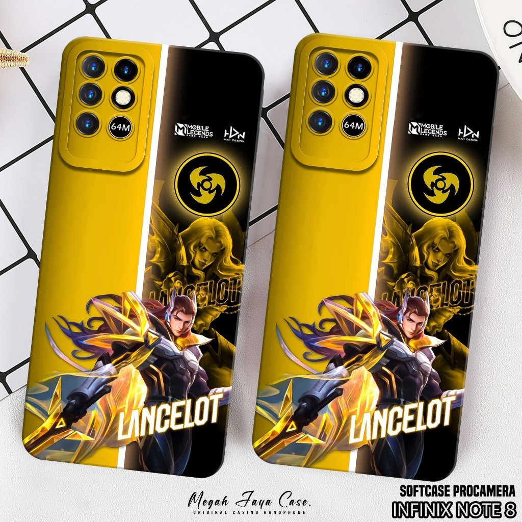 Case Infinix Note 8 - Casing Hp Infinix Note 8 Motif Hero MobileLegend - Kondom Hp - Silikon Terlari