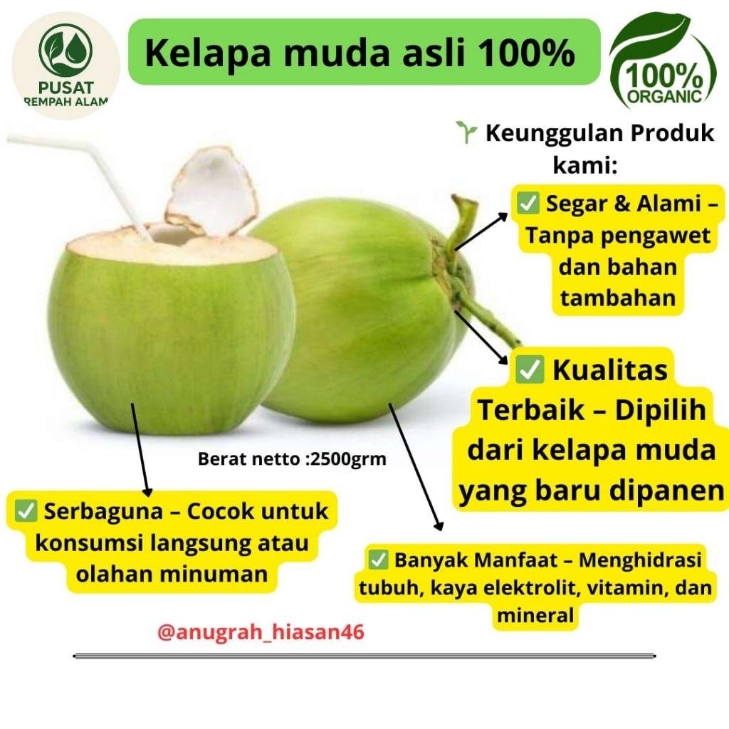 

kelapa muda degan segar fress