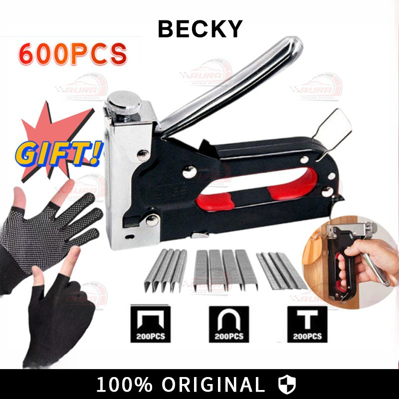 

Gratis 600 Paku 3 In 1 Pistol Kuku Pistol Stapler Konstruksi Konstruksi Furnitur DIY Pelapis Pelapis Pistol Stapler Multifungsi Pistol Stapler Dekorasi Rumah Alat Pertukangan