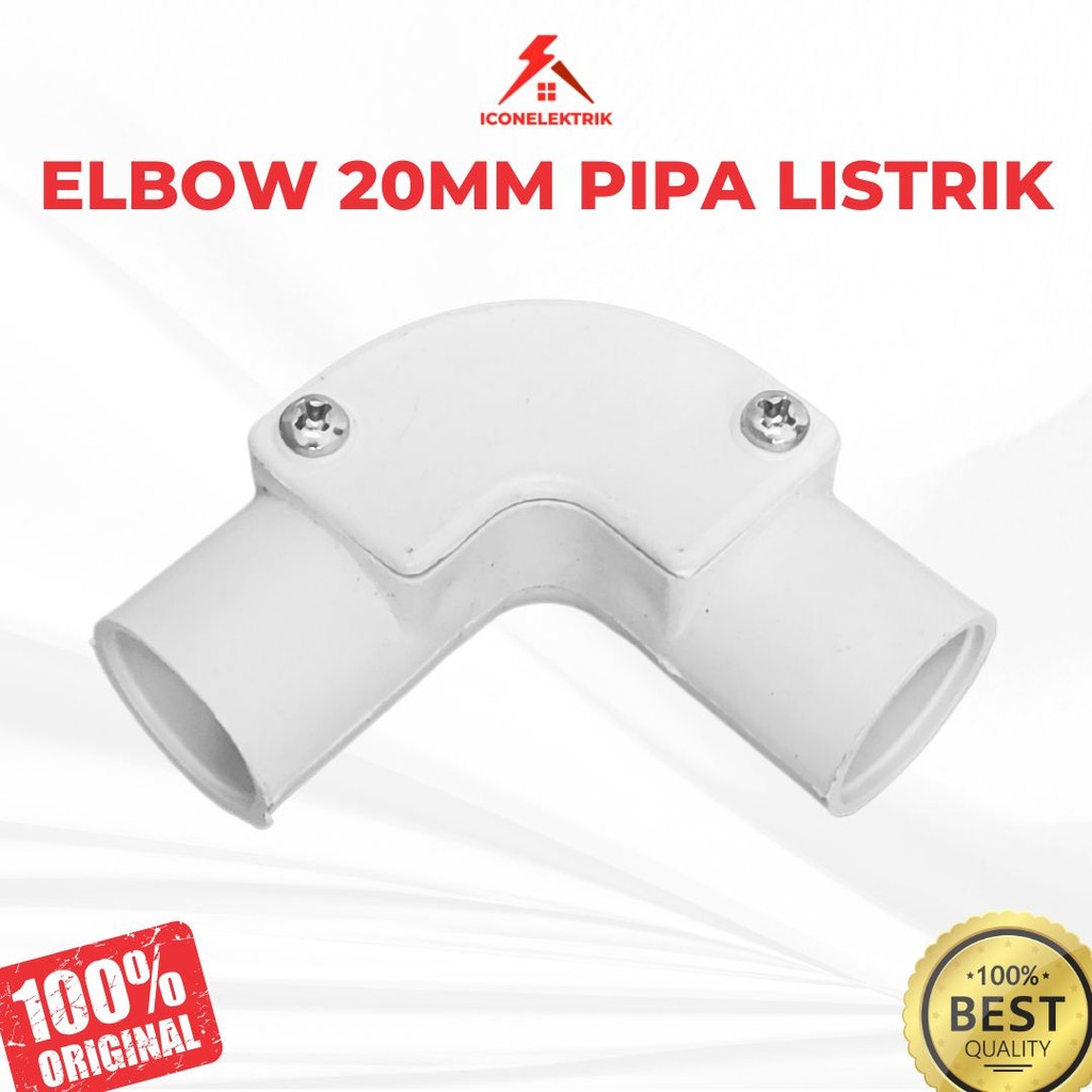 Elbow Pipa Listrik 20mm Sambungan Pipa listrik