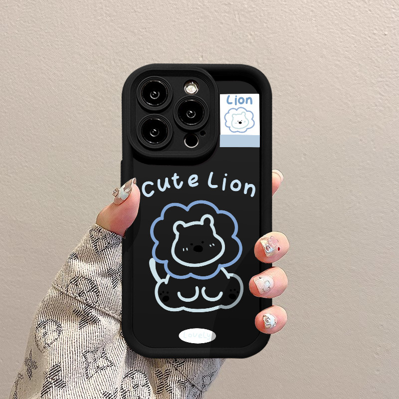 Garis beruang Casing Untuk IPhone 16 11 15 13 14 12 Pro Max 7Plus 8Plus SE 2020 XR X XS Max 16 7 8 6