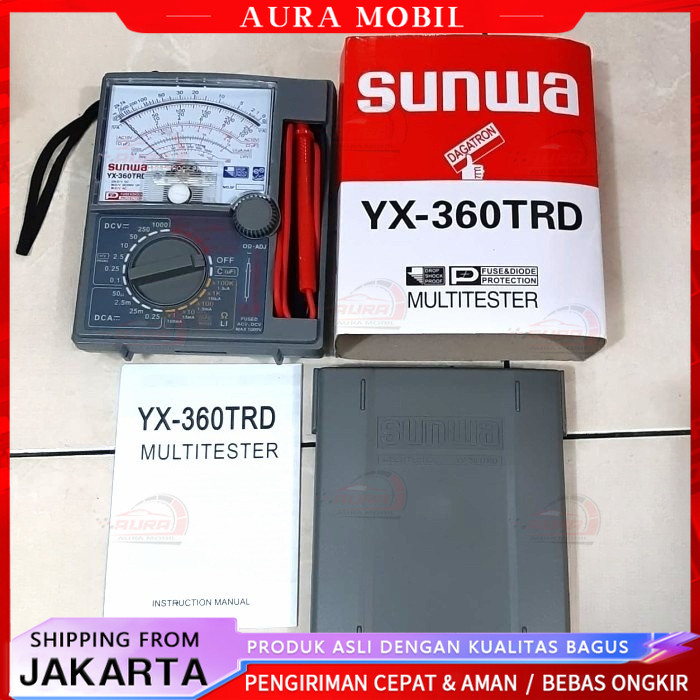 Multi tester Multitester manual merek Sunwa type YX-360TRD -Aura Mobil