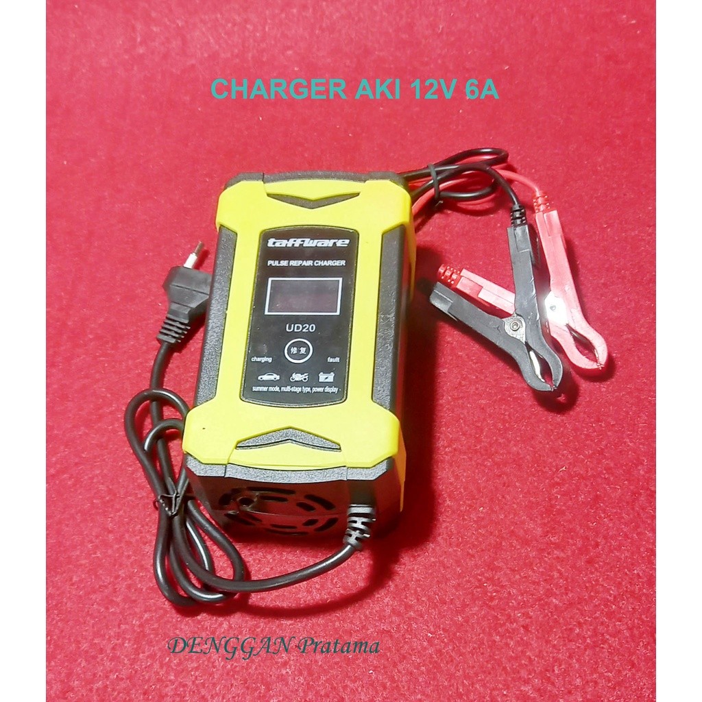 Charger Aki 12V 6A/Charger Aki Mobil Motor Taffware