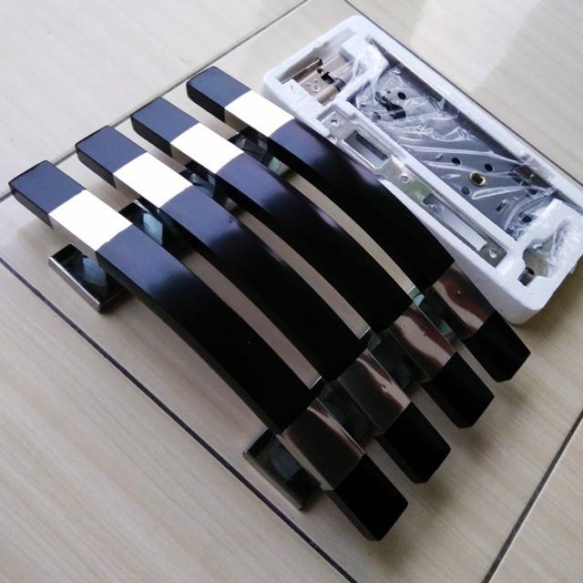 1 set Kunci Pintu Rumah 2 Pintu 4 Handle Pintu Rumah 33 cm / gagang pintu rumah