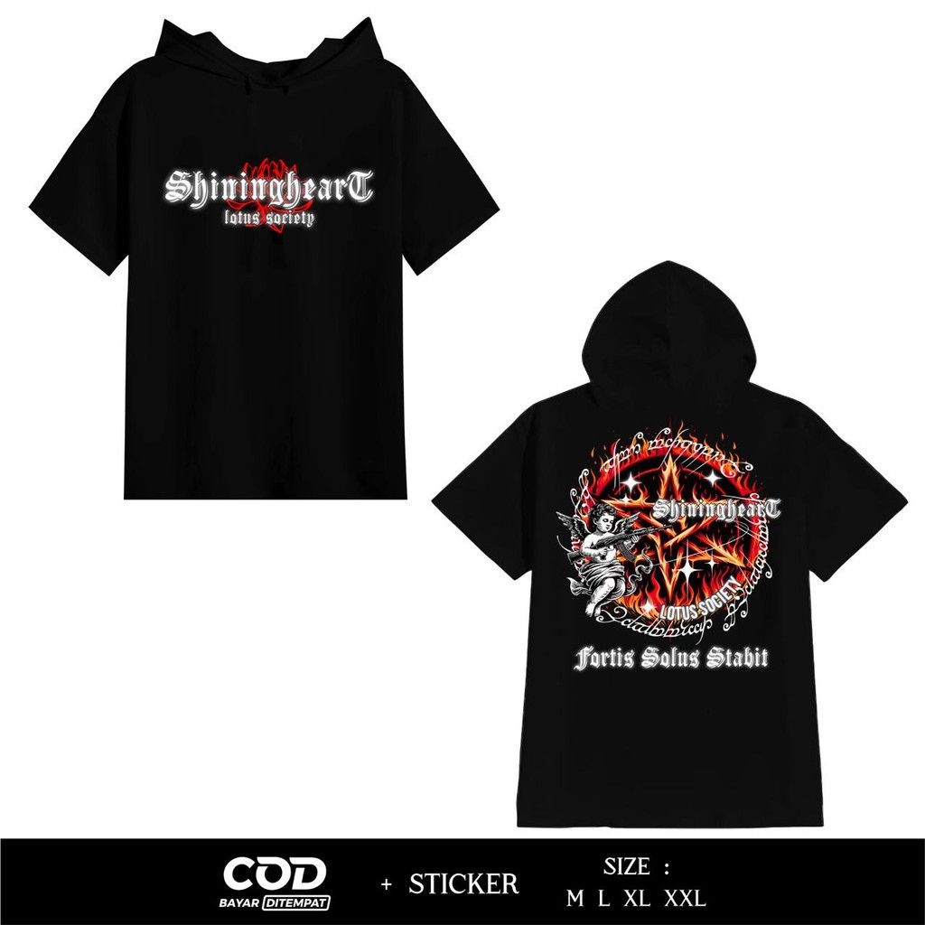 Ts-HOODIE PSHT MENYALA SHININGHEART FORTIS SOLUS STABIT  TS HOODIE DISTRO PSHT - TS HOODIE PSHT MENY