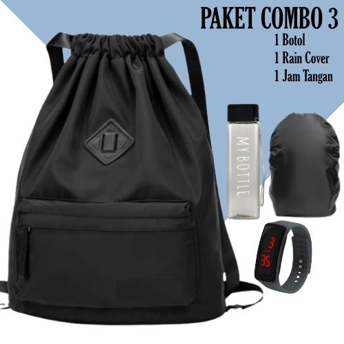 Ransel wanita serut/Tas Ransel Serut wanita TOTEBAG SERUT TAS OLAHRAGA TAS SERUT  CEWEK COWOK